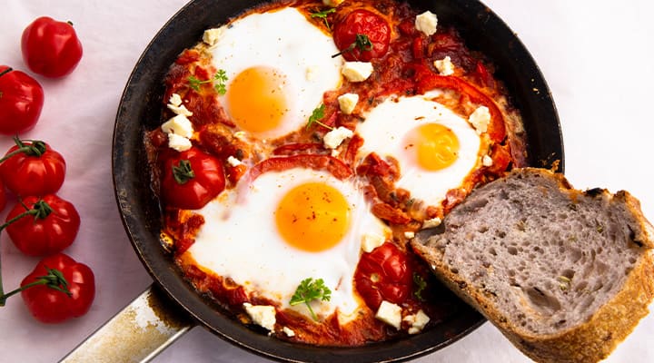 Shakshuka is a savory breakfast